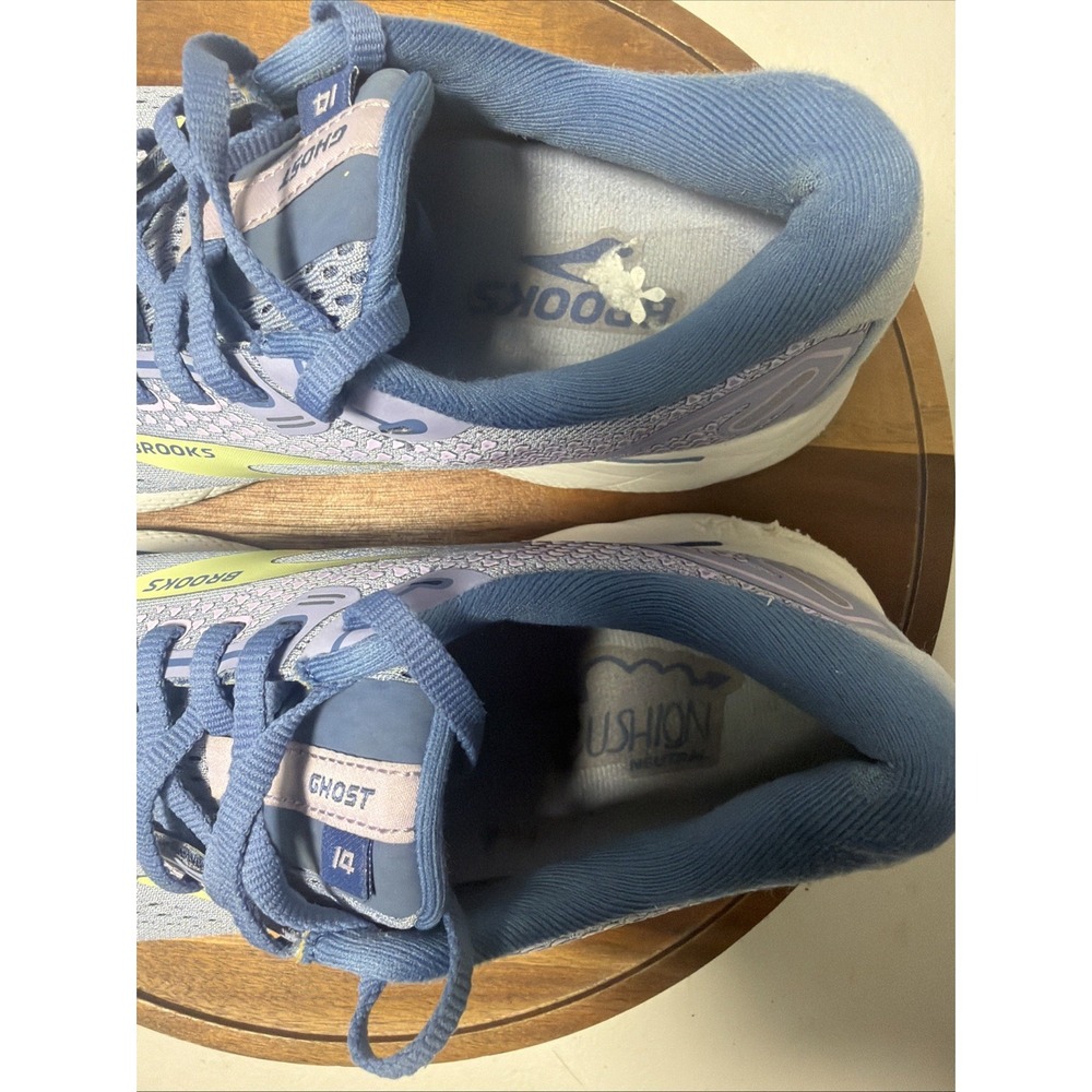 Brooks Ghost 14 Womens Size 9.5 Lilac Blue Running Shoes Sneaker 1203561B544 - Picture 7 of 8